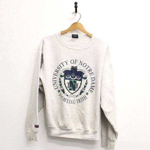 Vintage Notre Dame Fighting Irish Sweatshirt Large - Picture 1 of 11